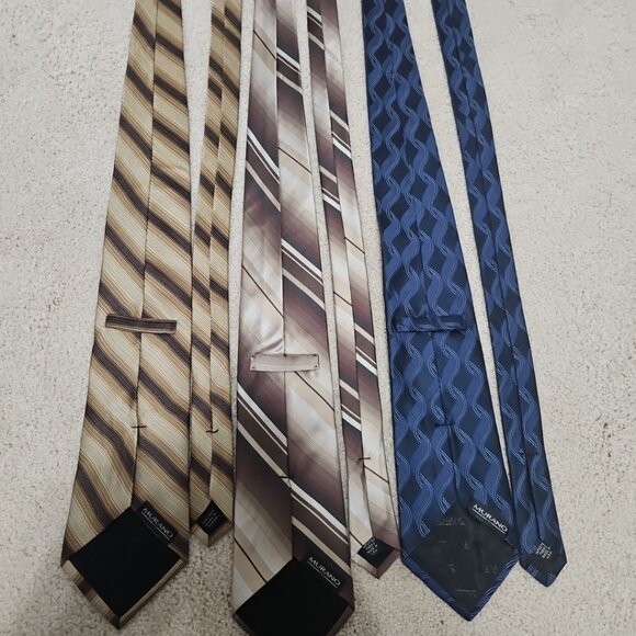 Murano lot of 3 Men's Luxury Designer necktie Tie All 100% SILK Made in USA Kore - Picture 3 of 6